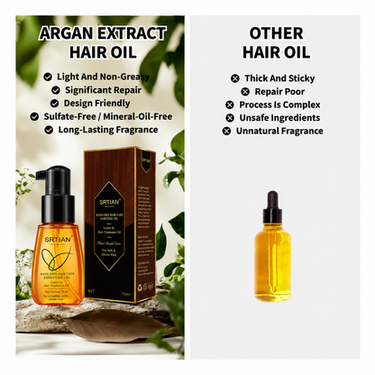 Only: 50% OFF + Extra Savings When You Buy More! 🔥Argan Extract Hair Oil 70ml - 100% Pure, Raw & Natural Blend with Coconut OilToday