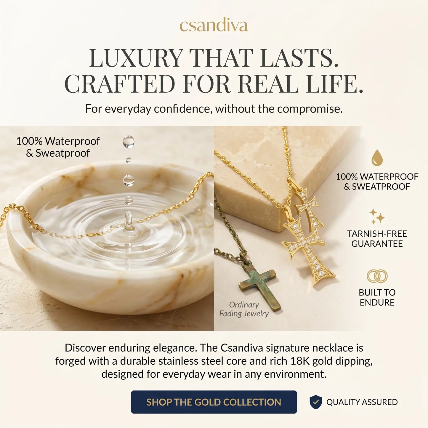 ✨ Faith Cross Necklace – A Symbol of Love, Blessing & Protection ✝️