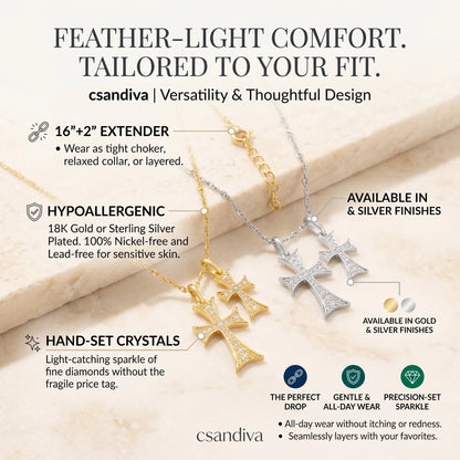 ✨ Faith Cross Necklace – A Symbol of Love, Blessing & Protection ✝️
