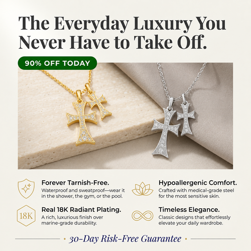 ✨ Faith Cross Necklace – A Symbol of Love, Blessing & Protection ✝️