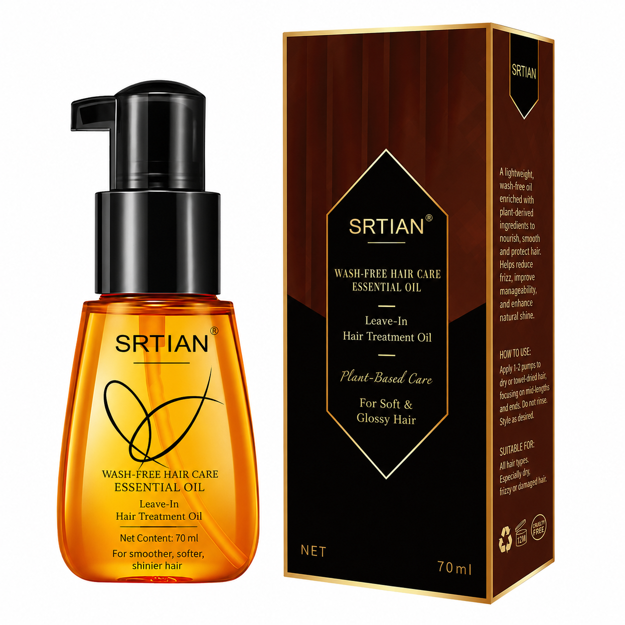 Only: 50% OFF + Extra Savings When You Buy More! 🔥Argan Extract Hair Oil 70ml - 100% Pure, Raw & Natural Blend with Coconut OilToday